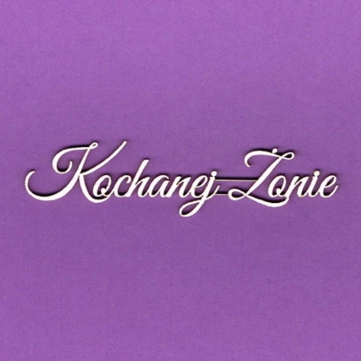 821 Tekturka napis - Kochanej żonie - G2