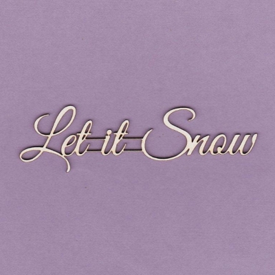 497 Tekturka napis - Let it Snow - G2