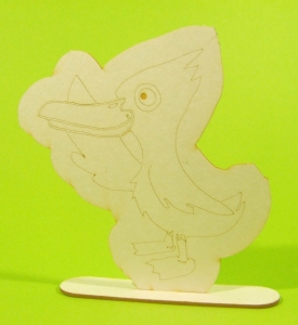 Tekturka - Kaczorek - Click and Paint ZW0004