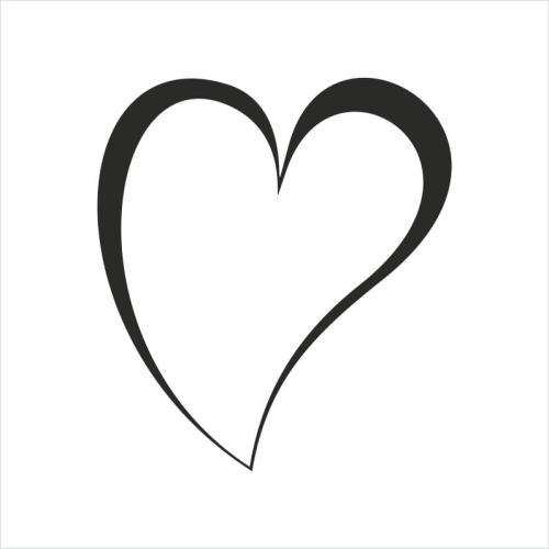 Stempel vintage - Serduszko