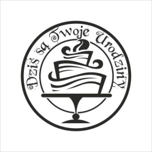 086 Stempel okrągły - Dziś są Twoje Urodziny 