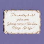 1163B Tekturka - Pan zmartwychwstał i jest z nami B - ramka  - G9