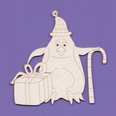 119 Tekturka - Kolekcja Pingwinki 04  -  G4  