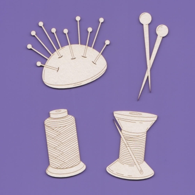 074 Tekturka  - Zestaw -  Szpulki, poduszka na szpilki , szpilki  -  G11  