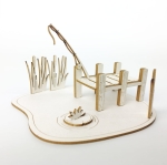 1479 Tekturka  -  Pomost wędkarza 3D  