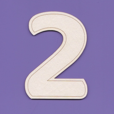 J105 - 2 - OBR - Cyfry – 64 cm – z obrysem wew. 