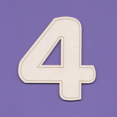 J105 - 4 - OBR - Cyfry – 64 cm – z obrysem wew.   