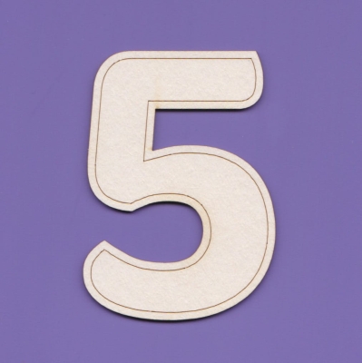 J105 - 5 - OBR - Cyfry – 64 cm – z obrysem wew.    