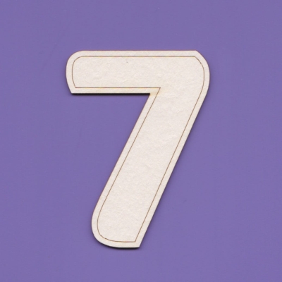 J105 - 7 - OBR - Cyfry – 64 cm – z obrysem wew.     