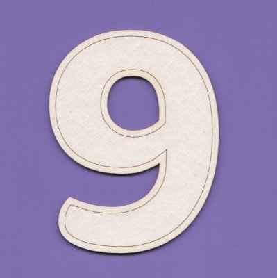 J105 - 9 - OBR - Cyfry – 64 cm – z obrysem wew.       