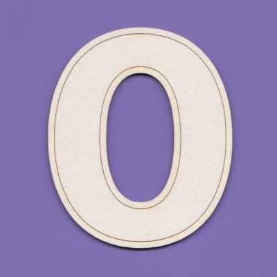 J105 - 0 - OBR - Cyfry – 64 cm – z obrysem wew.       