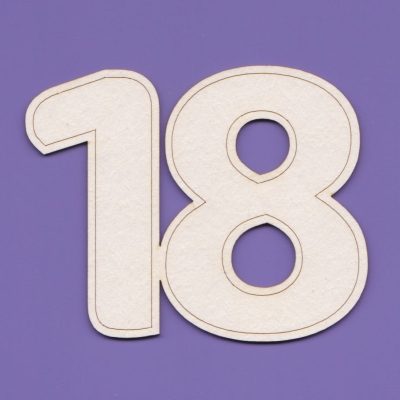 J105 - 18 - OBR - Cyfry – 64 cm – z obrysem wew.        