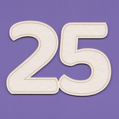 J105 - 25- OBR - Cyfry – 64 cm – z obrysem wew.         