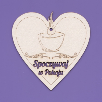 J192 - Serce - Spoczywaj w pokoju - znicz