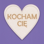 1501 Tekturka  - Serce Kocham Cię - G4