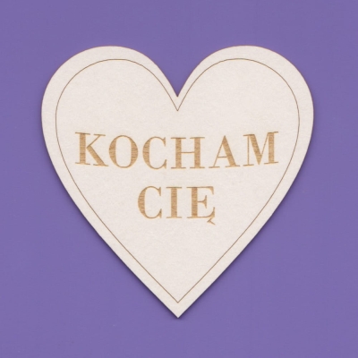 1503 Tekturka  - Serce Kocham cię - G4  