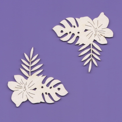 653  Tropic Flowers x2 -  G5    