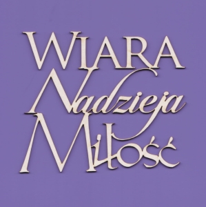 1521 - Tekturka - Wiara Nadzieja Miłość 