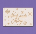 1576 Tekturka -  Niech pada śnieg - Xmas22 - G5