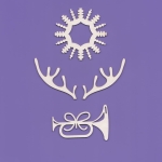 1587 Tekturka -  Rogi, trąba, bomba - Xmas22 - G7 