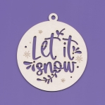 1601 Tekturka - Let it snow Bombka01 - Xmas22 - G7       