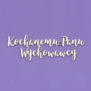 1655 - Tekturka - Kochanemu Panu Wychowawcy G7
