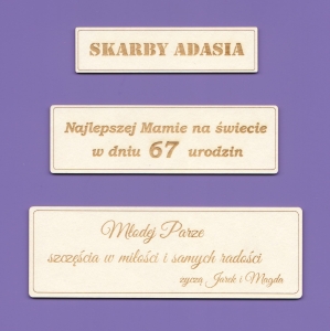 Tabliczka z Twoim napisem - GRAWER