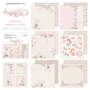 Mum's love mały zestaw - Bloczek papierów do scrapbookingu 20,3x20.3cm - Lemoncraft