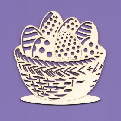 1661 Tekturka -  Pisanki w koszu - G9 