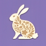 1663 Tekturka -  Zajączek Wielkanocny - Deco - G5