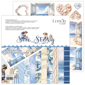 Sea Story zestaw główny - Zestaw papierów do scrapbookingu 30x30cm - Lemoncraft