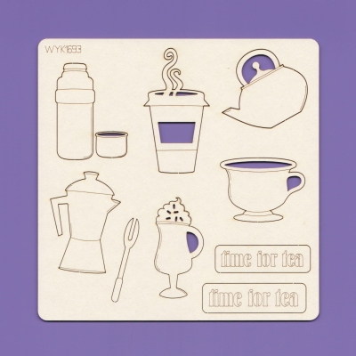 1693 Tekturka zestaw - Czas na herbatę