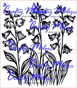 205 Stempel - Kwiaty tło