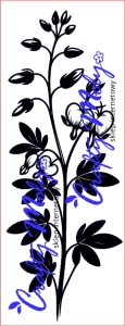 214 Stempel - Gałązka wiosenna
