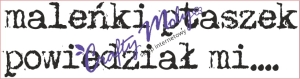 227 Stempel - Maleńki ptaszek 2