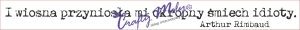 230 Stempel - i wiosna przyniosła mi .... -  cytat 