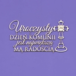 1414 Tekturka - Napis - Uroczysty dzień Komunii... G10