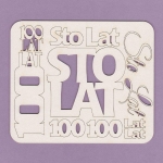 527 Tekturka - napisy - Zestaw urodzinowy - G16