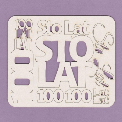 527 Tekturka - napisy - Zestaw urodzinowy - G16