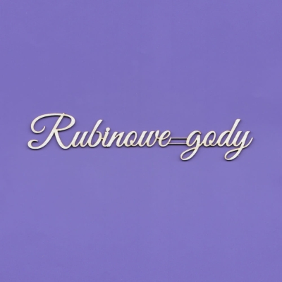 1434 Tekturka napis - Rubinowe gody G5