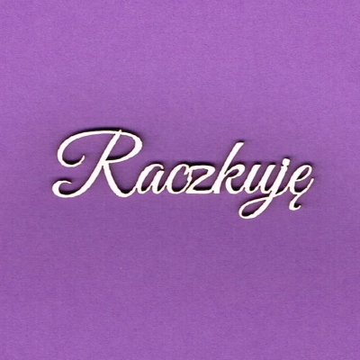 889 Tekturka napis - Raczkuję - G1