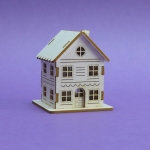 1347 Tekturka -  Zimowy domek 3D