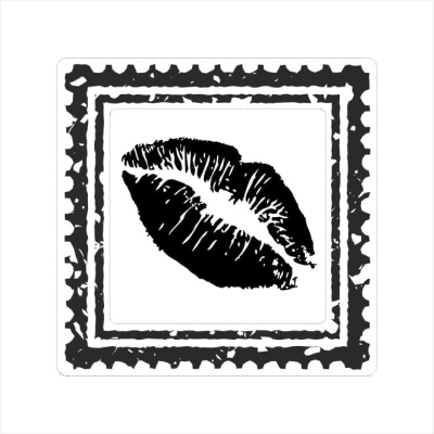 100 Stempel - Znaczek pocztowy - usta