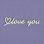 1144 Tekturka - Napis -  Love you - G3