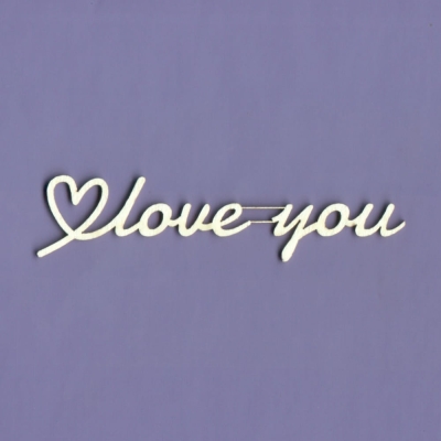 1144 Tekturka - Napis -  Love you - G3