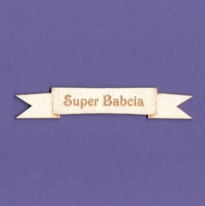 946a Tekturka - Super Babcia - Wstążka - G3