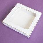Pudełko do Kartek  135x135  OKIENKO  - Tektura 1,5  