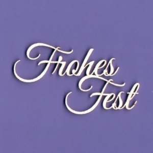 915 Tekturka napis - Frohes Fest - Wesołych Świąt - G3