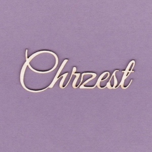 476 Tekturka napis - Chrzest 2 szt. - G3