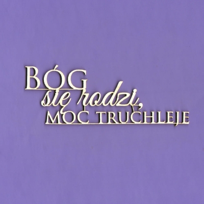 027 Tekturka - Napis - Bóg się rodzi... G5